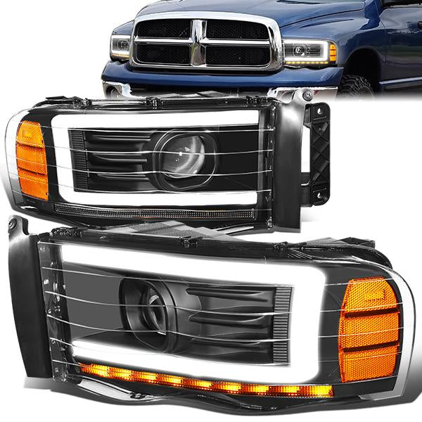 Image of SK-Import Koplampen LED Black Housing Heldere Lens Dodge Ram