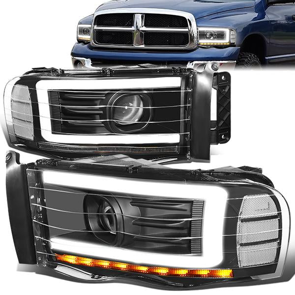 Image of SK-Import Koplampen LED Black Housing Heldere Lens Dodge Ram