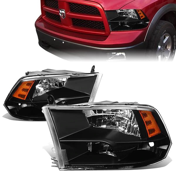 Image of SK-Import Koplampen Amber Corner Black Housing Dodge Ram