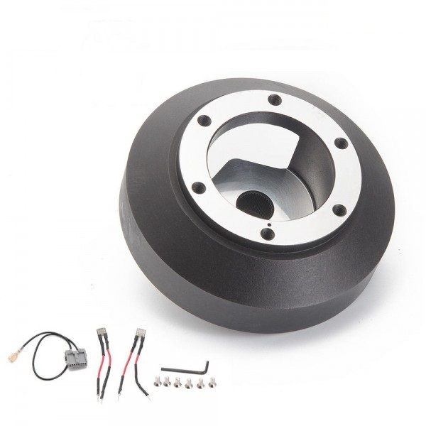 Image of SK-Import Stuurnaaf Kort Zwart Aluminium Nissan 350Z,370Z