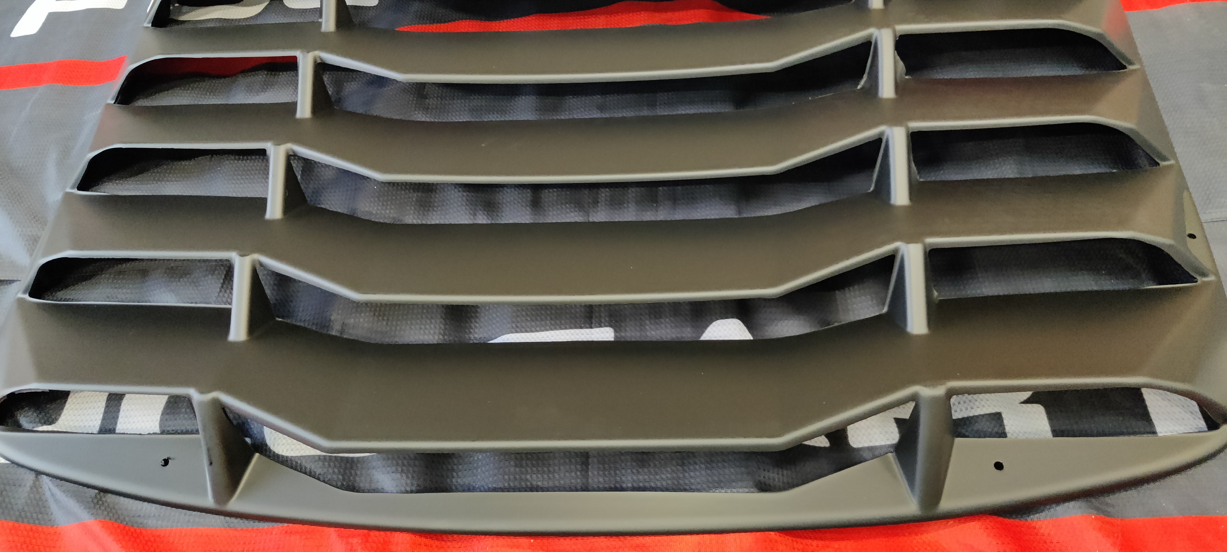 Image of SK-Import Achter Window Louvers TWEEDE KANS Zwart ABS Plastic Nissan 350Z