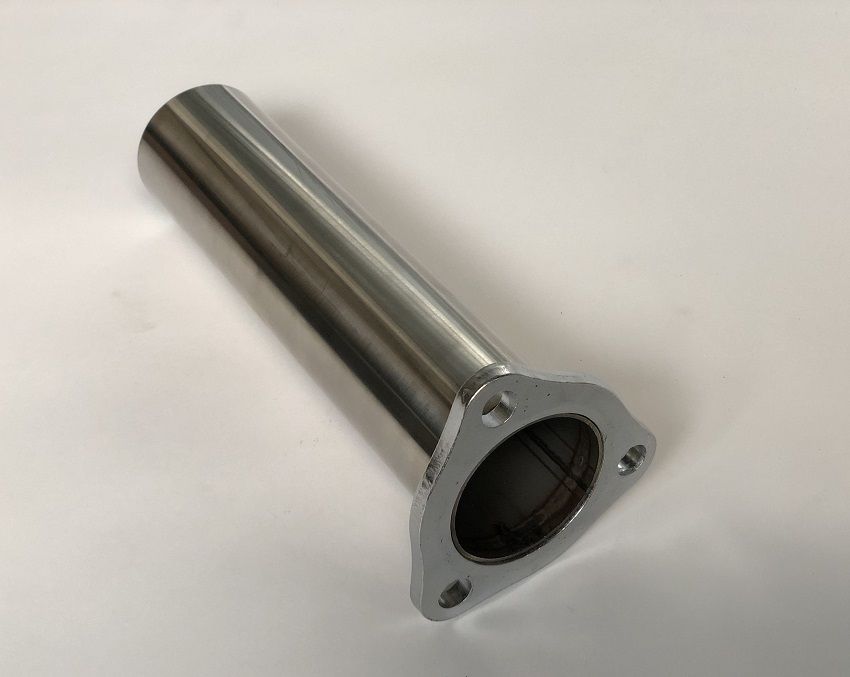 Image of SRS Uitlaat Flens With Pipe 60.5mm Roestvrij Staal