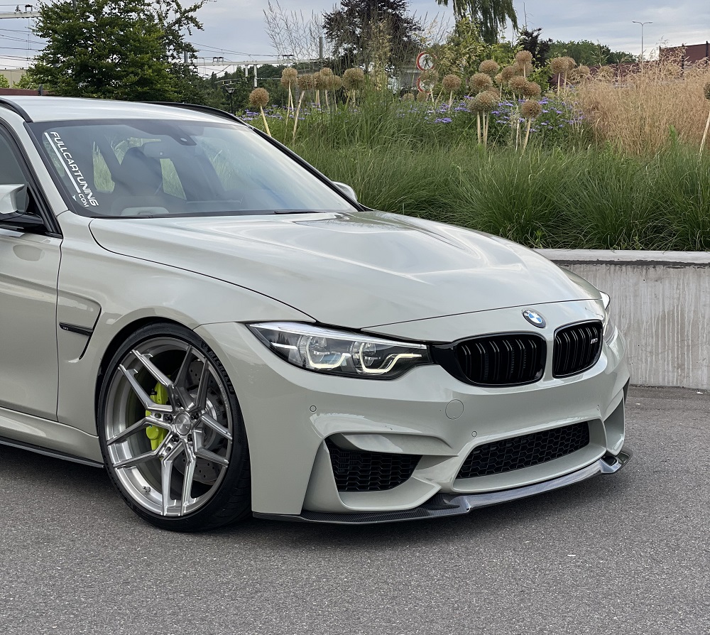 Image of CarbonWorks Voor Bumper Lip CS Style Carbon BMW 3-serie,4-serie