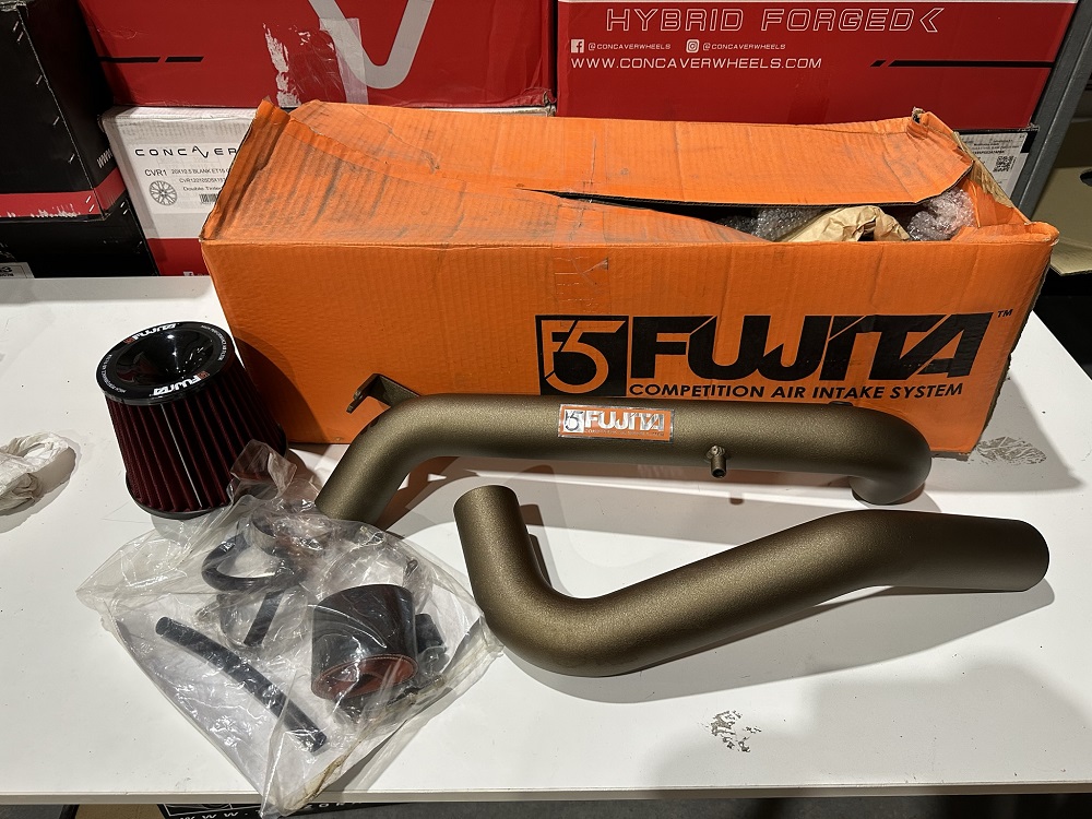 Image of Fujita Cold Lucht Inlaat TWEEDE KANS Machined Aluminium Honda Civic