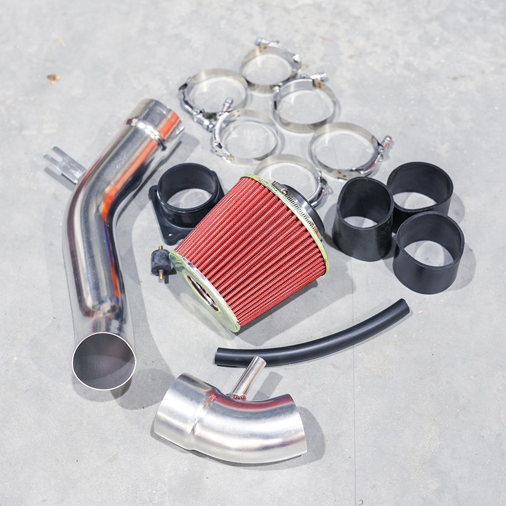 Image of SK-Import Cold Cold Air Intake TWEEDE KANS Rood 2.75 Inch Aluminium