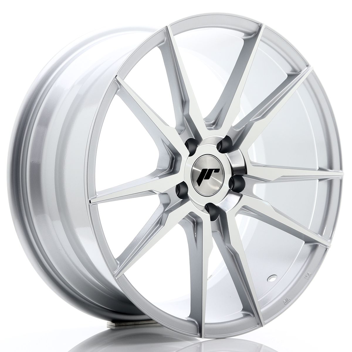 Image of JR-Wheels JR21 Velgen 19 Inch 8.5J ET40 5x114.3 Silver Machined Face