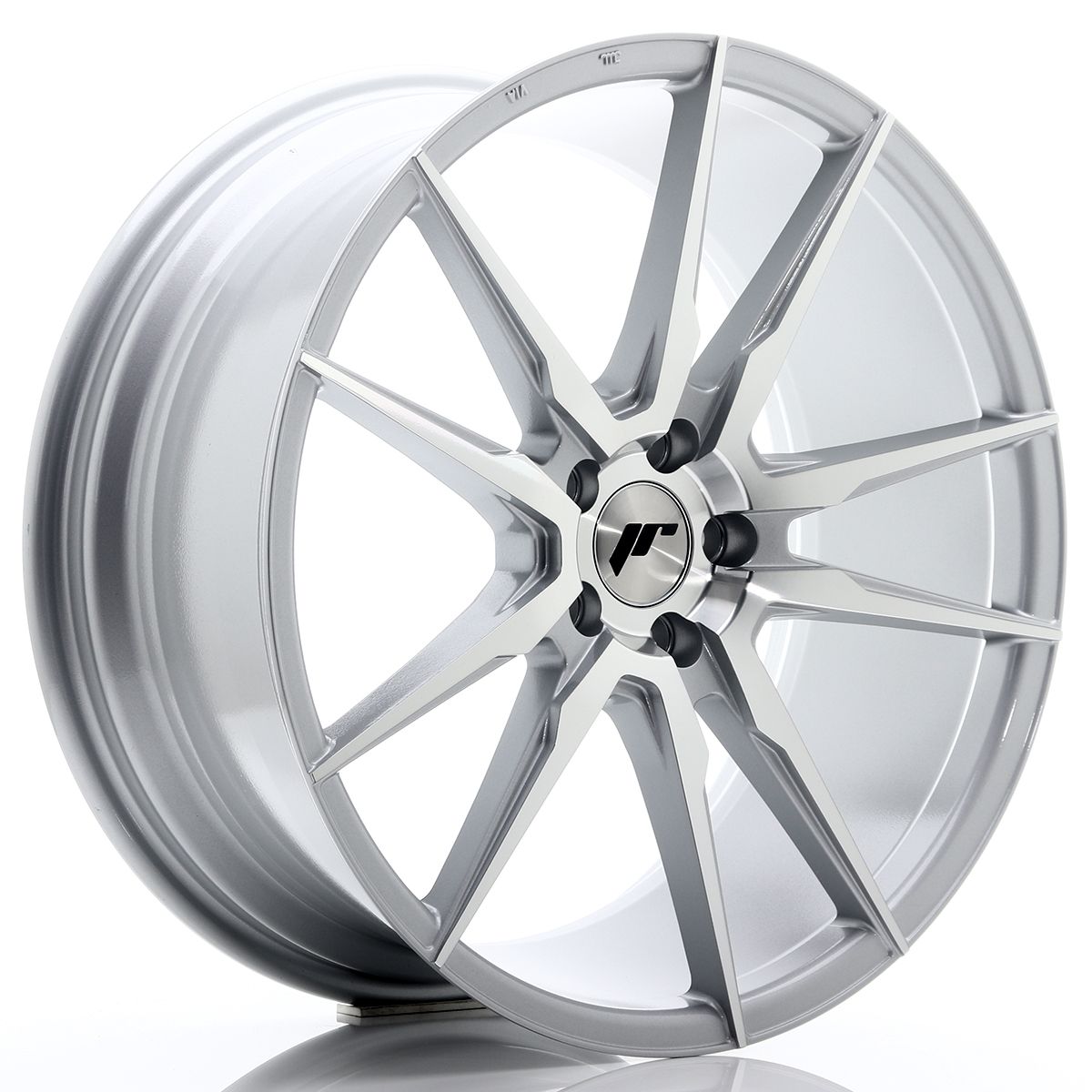 Image of JR-Wheels JR21 Velgen 20 Inch 8.5J ET40 5x114.3 Silver Machined Face