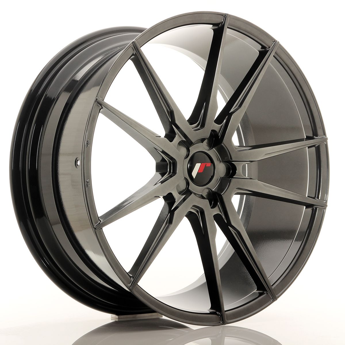 Image of JR-Wheels JR21 Velgen 22 Inch 9.5J ET30-48 Custom PCD Hyper Black