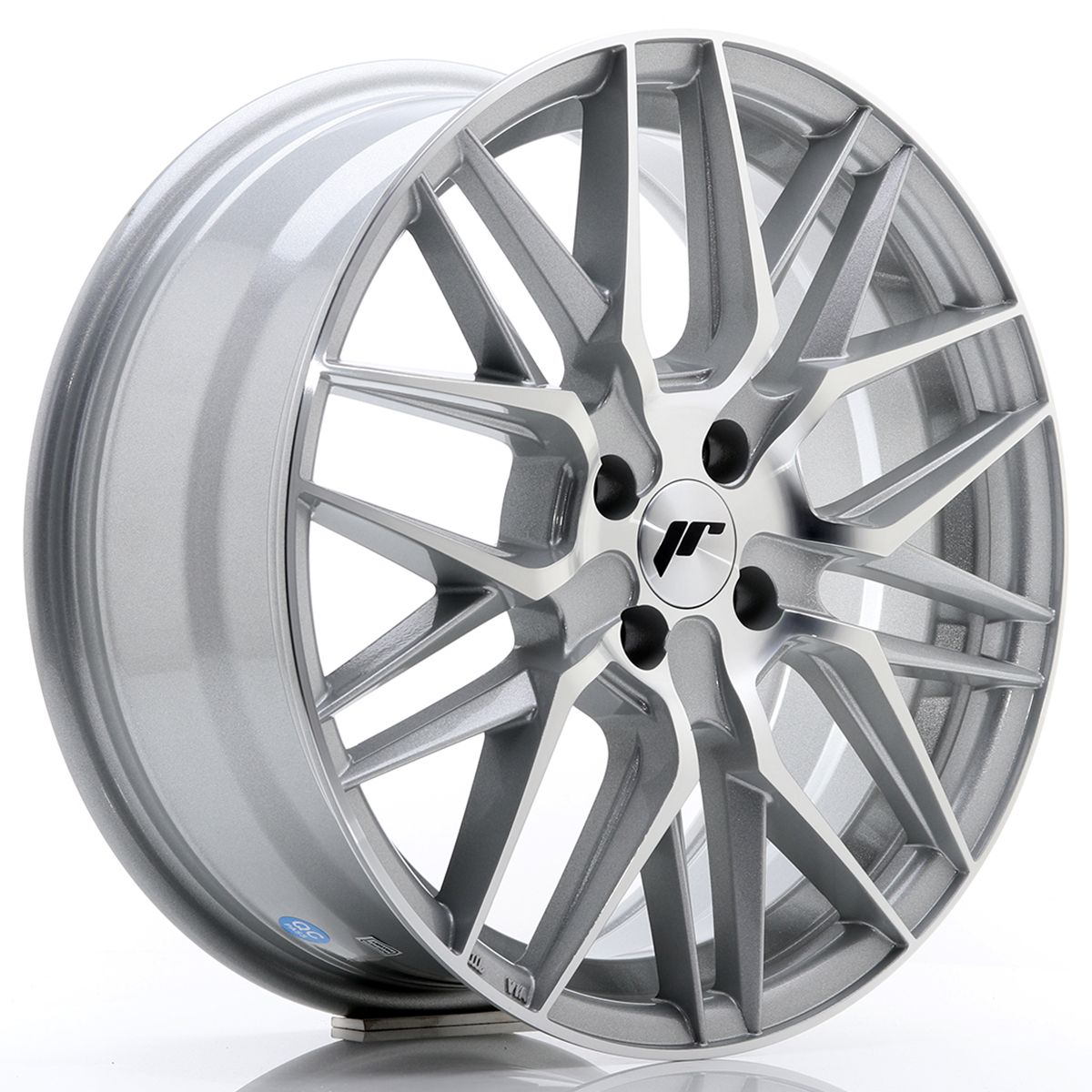 Image of JR-Wheels JR28 Velgen 17 Inch 7J ET35 4x108 Silver Machined Face