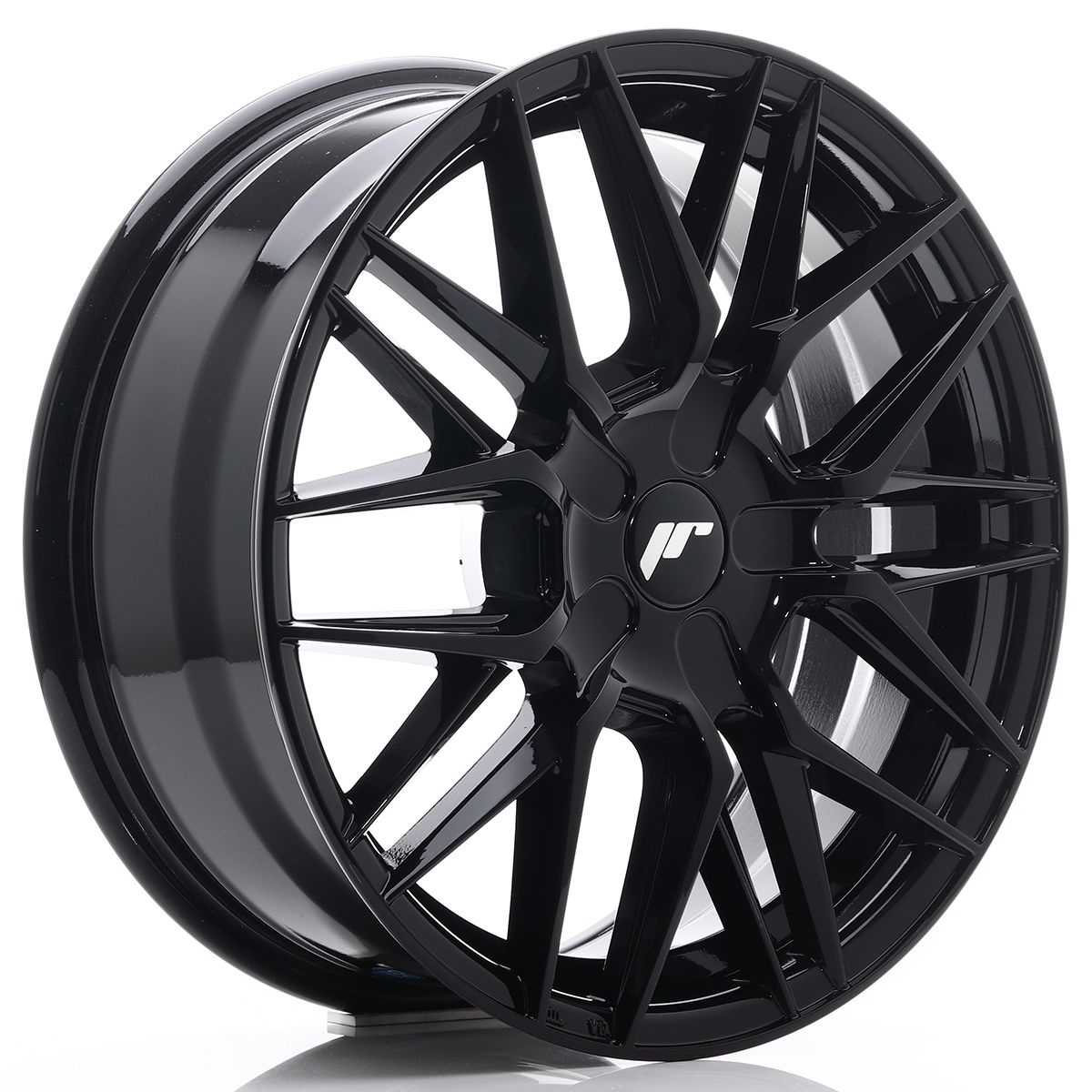 Image of JR-Wheels JR28 Velgen 17 Inch 7J ET35-45 Custom PCD Gloss Black