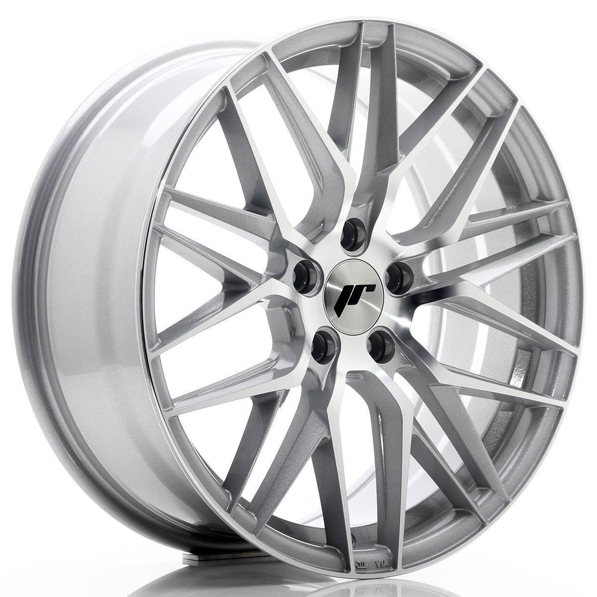 Image of JR-Wheels JR28 Velgen 18 Inch 7.5J ET40 5x114.3 Silver Machined Face