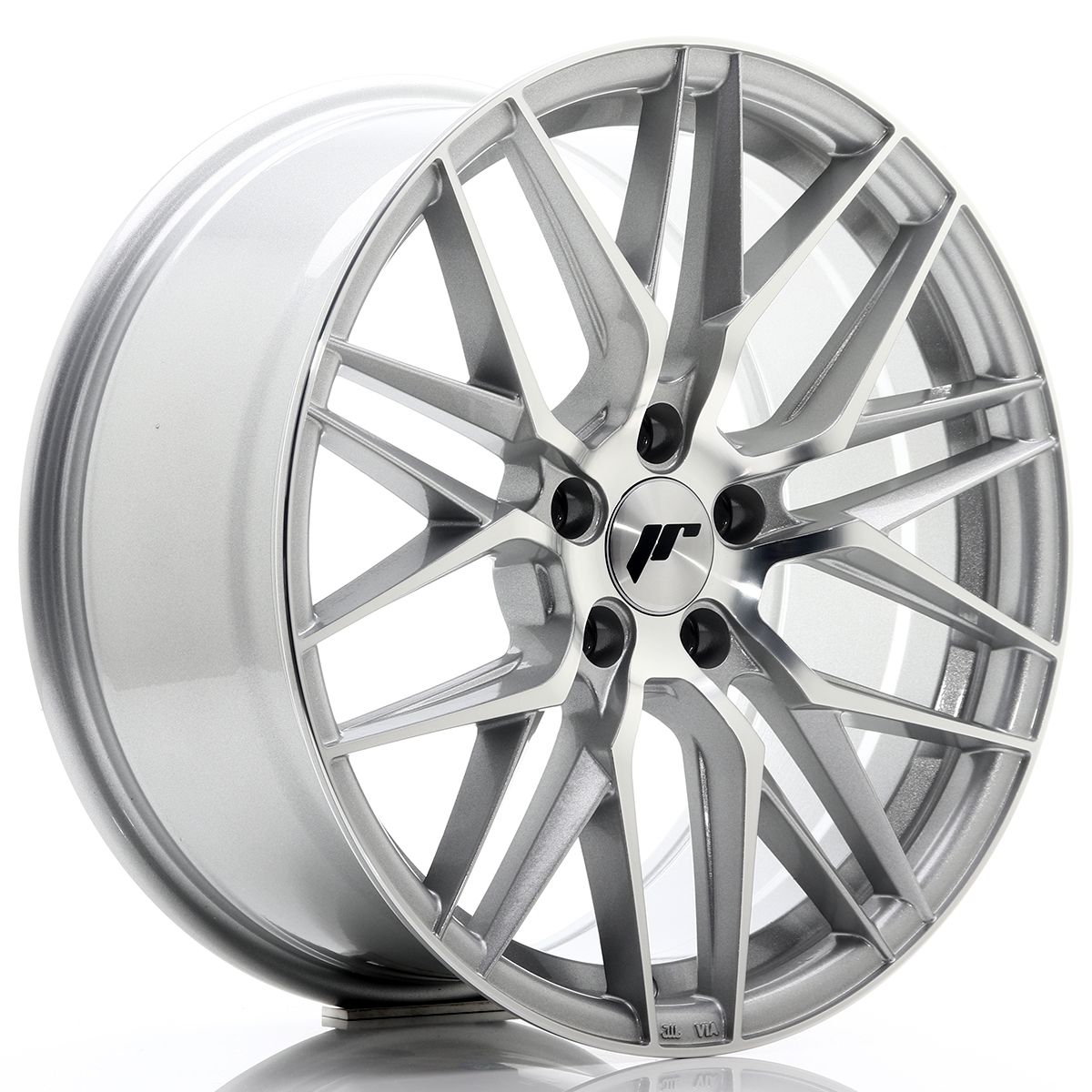 Image of JR-Wheels JR28 Velgen 18 Inch 8.5J ET40 5x114.3 Silver Machined Face