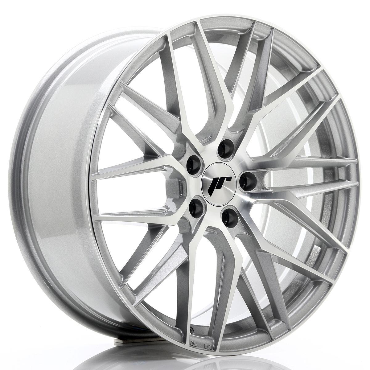 Image of JR-Wheels JR28 Velgen 19 Inch 8.5J ET35 5x112 Silver Machined Face
