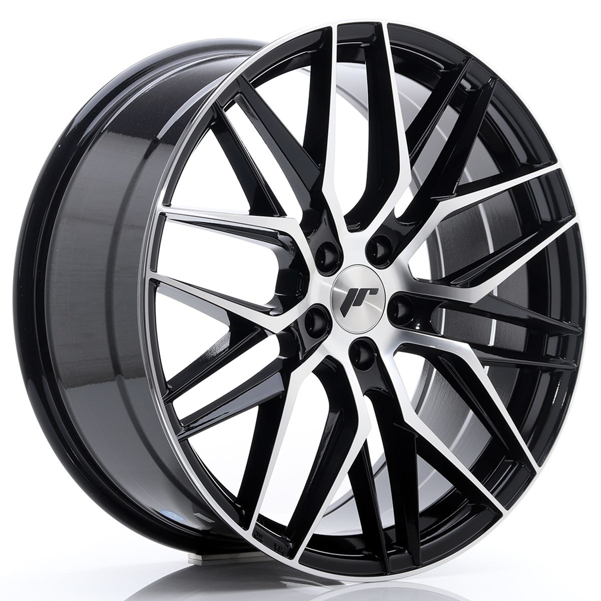 Image of JR-Wheels JR28 Velgen 20 Inch 8.5J ET40 5x114.3 Gloss Black Machined Face