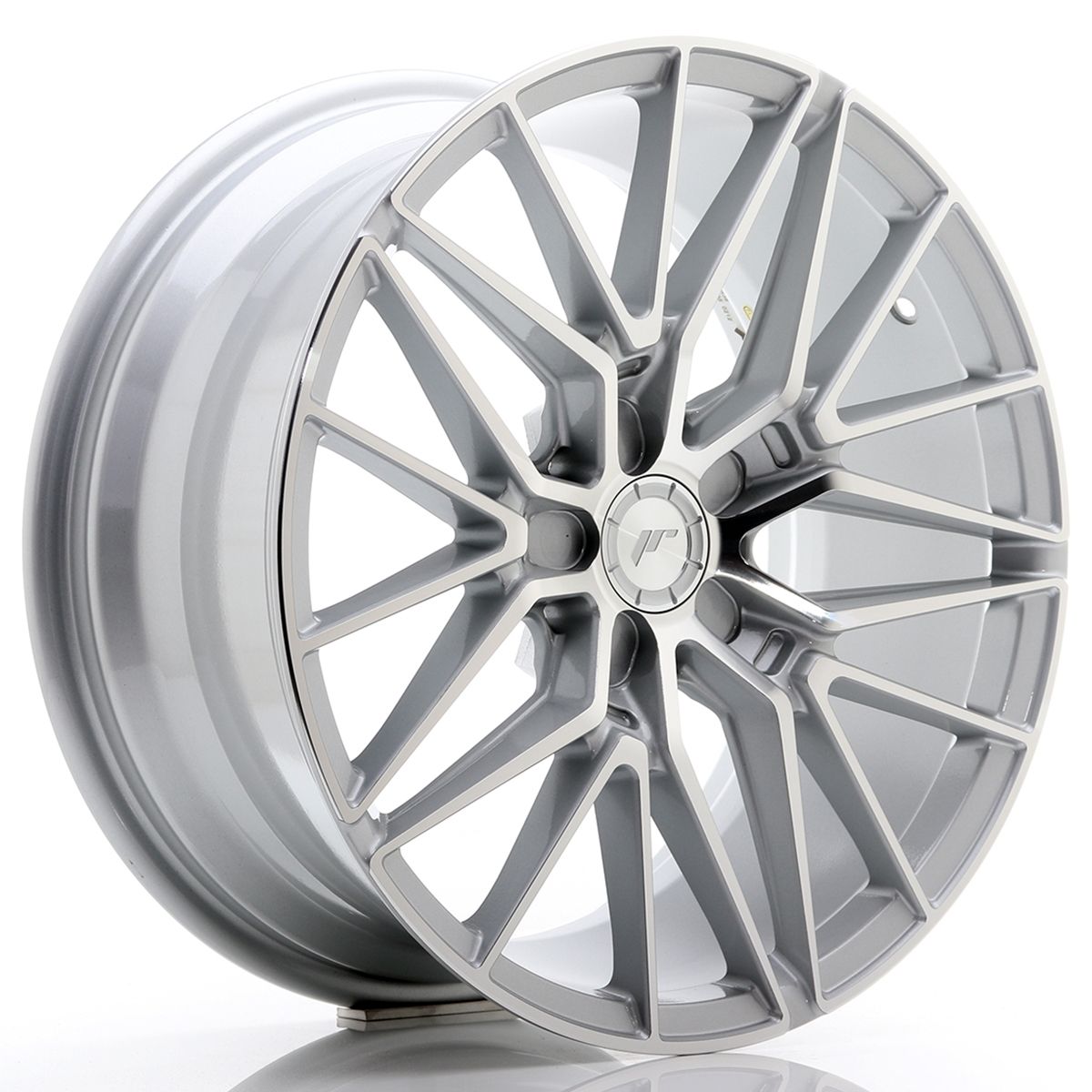 Image of JR-Wheels JR38 Velgen 18 Inch 8J ET35-42 Custom PCD Silver Machined Face