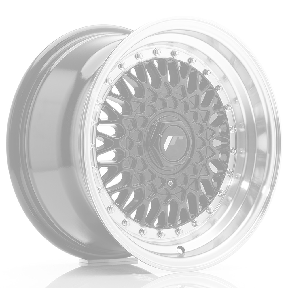 Image of JR-Wheels JR9 Velgen 17 Inch 7.5J ET20 4x100,4x108 Gloss Black Machined Lip