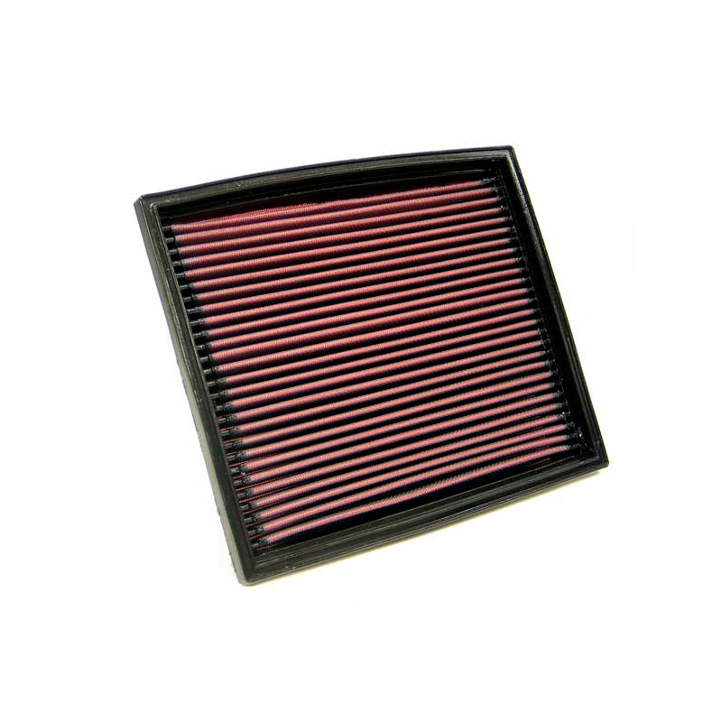 Image of K&N Luchtfilter Paneel Replacement Rood Katoen BMW 5-serie