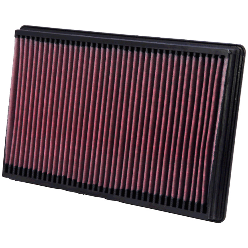 Image of K&N Luchtfilter Paneel Replacement Rood Katoen Dodge Ram