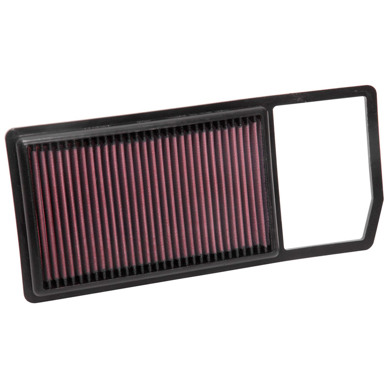 Image of K&N Luchtfilter Paneel Replacement Rood Katoen Fiat 500,500x,Doblo