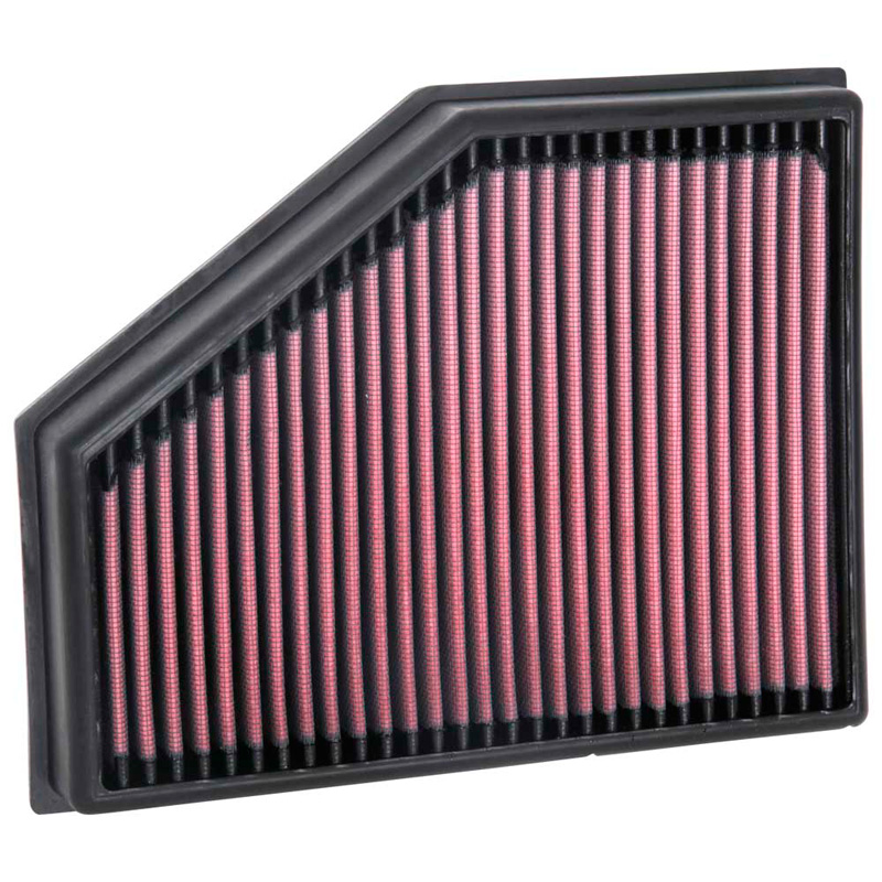 Image of K&N Luchtfilter Paneel Replacement Rood Katoen BMW 750d,m550d