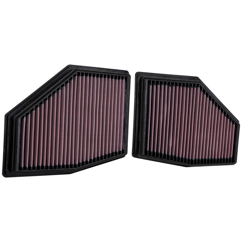 Image of K&N Luchtfilter Paneel Replacement Rood Katoen BMW 750i,m550i