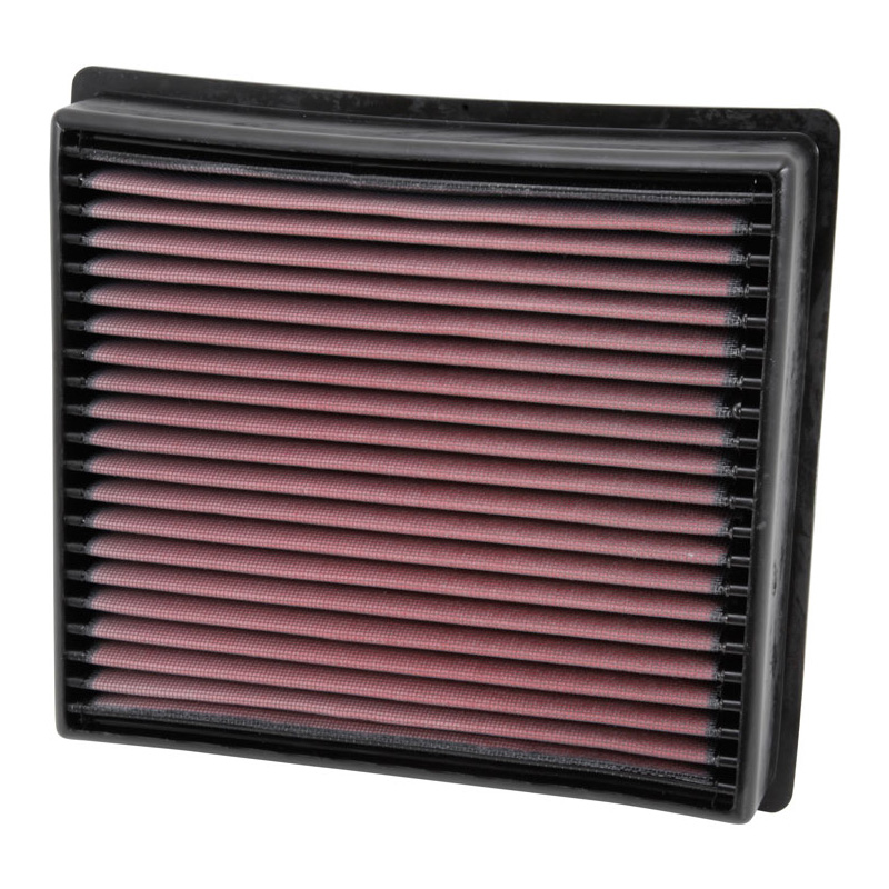 Image of K&N Luchtfilter Paneel Replacement Rood Katoen Dodge Ram