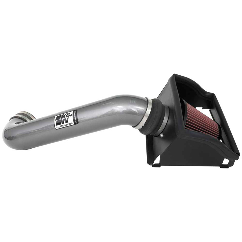 Image of K&N Luchtfilter Kit High Performance Grijs Aluminium Ford F150 Facelift