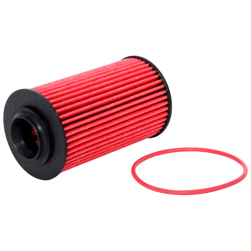 Image of K&N Oliefilter Hoge prestaties Rood Staal Saab,Chevrolet,Cadillac