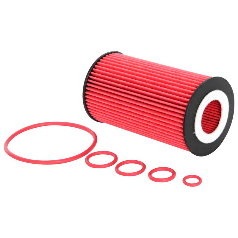 Image of K&N Oliefilter Hoge prestaties Rood Staal Mercedes