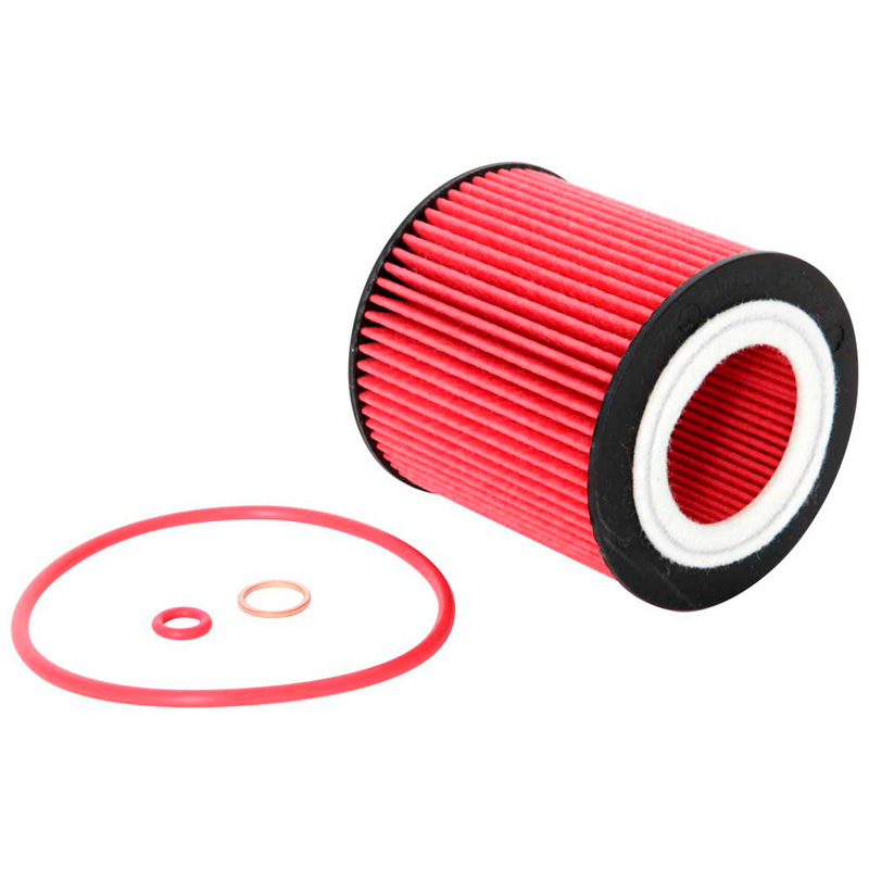 Image of K&N Oliefilter Hoge prestaties Rood Staal BMW