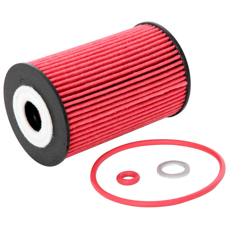 Image of K&N Oliefilter Hoge prestaties Rood Staal Hyundai, Kia