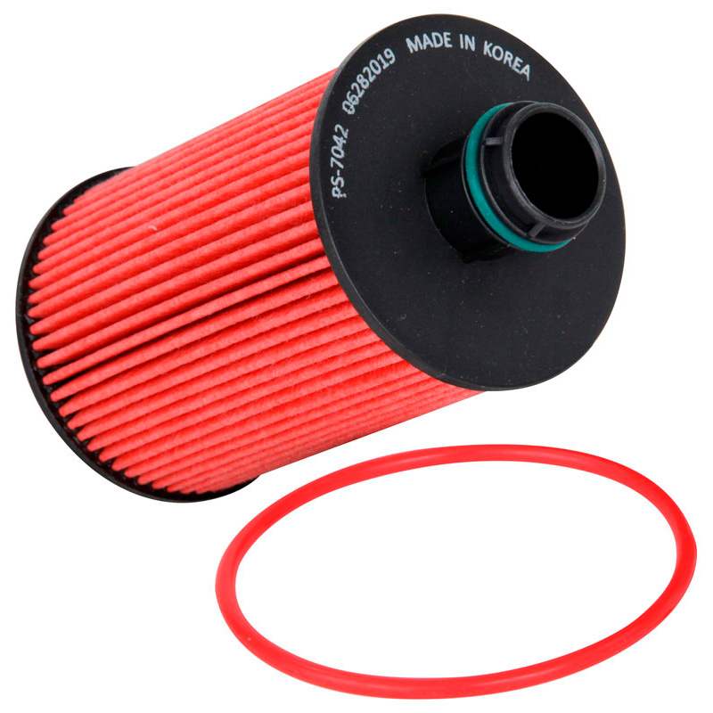 Image of K&N Oliefilter Hoge prestaties Rood Staal Dodge,Jeep