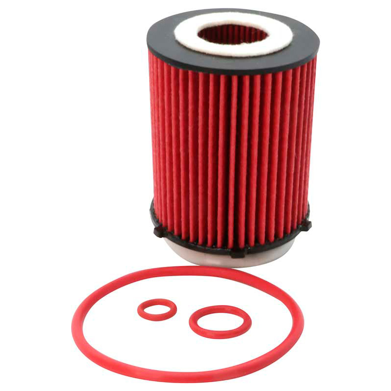 Image of K&N Oliefilter Hoge prestaties Rood Mercedes