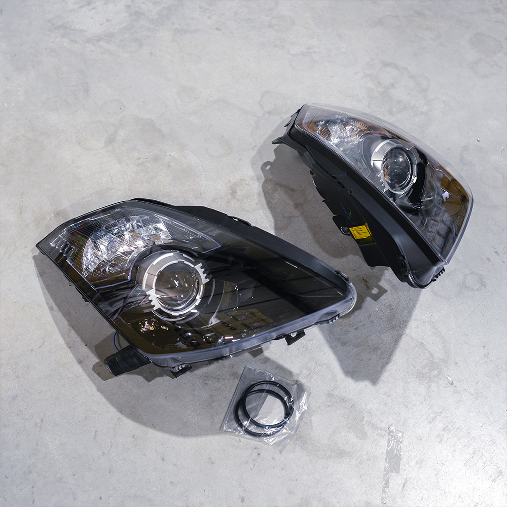 Image of DEPO Koplampen JDM Style TWEEDE KANS Black Housing Nissan 350Z