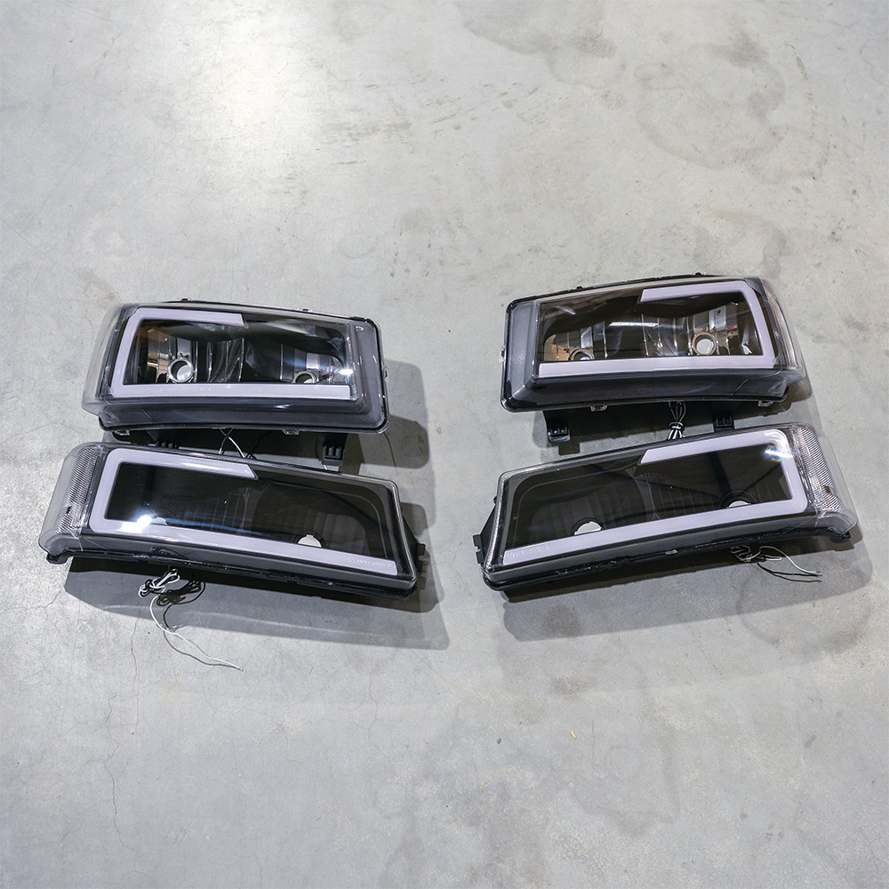 Image of SK-Import Koplamp TWEEDE KANS Black Housing Chevrolet Avalanche,Silverado