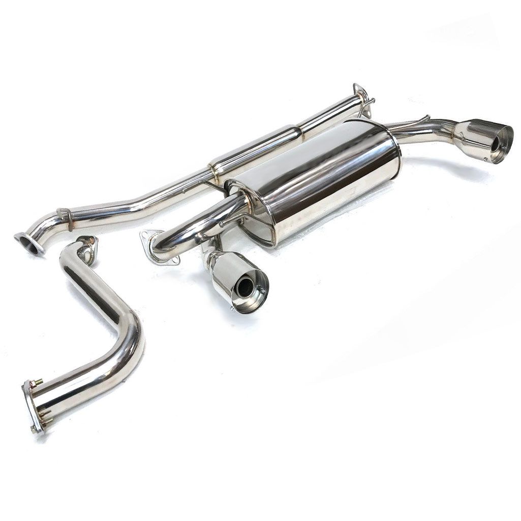 Image of M2 Motorsport Cat-back Uitlaatsysteem 63.5mm Roestvrij Staal Subaru,Toyota