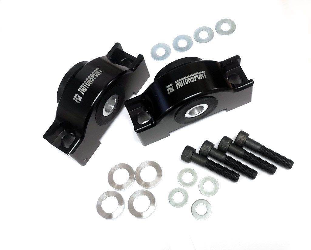 Image of M2 Motorsport Voor Motorsteun Geanodiseerd Zwart Aluminium Honda Civic,CRX,Del Sol