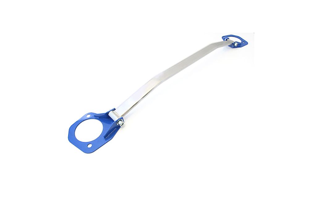 Image of M2 Motorsport Voor Veerpootbrug Gepolijst - Blauw Aluminium Nissan Skyline