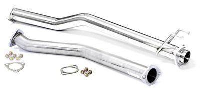 Image of M2 Motorsport Tussendemper Gepolijst 60mm Roestvrij Staal Honda Civic Facelift