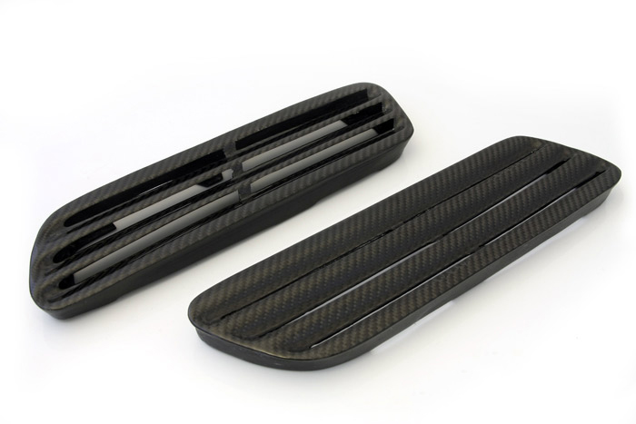 Image of M2 Motorsport Motorkap Ventilatie Roosters H1 Style Carbon Mitsubishi Lancer Evolution