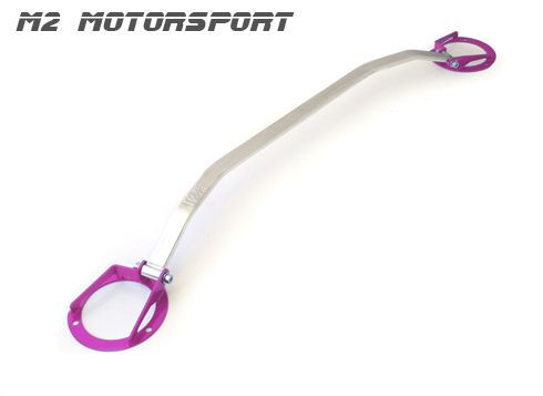Image of M2 Motorsport Voor Veerpootbrug Gepolijst - Roze Aluminium Subaru Impreza