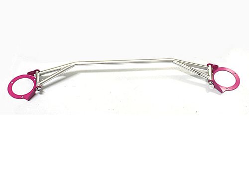 Image of M2 Motorsport Voor Veerpootbrug Gepolijst - Rood Aluminium Subaru Impreza