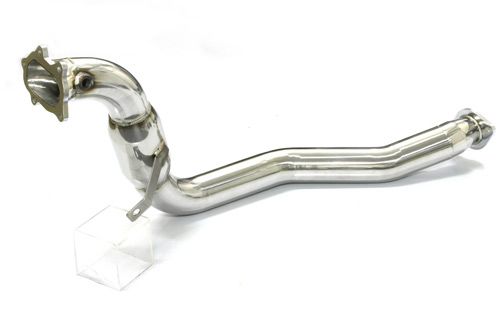 Image of M2 Motorsport Downpipe Gepolijst 76mm Roestvrij Staal Subaru Impreza