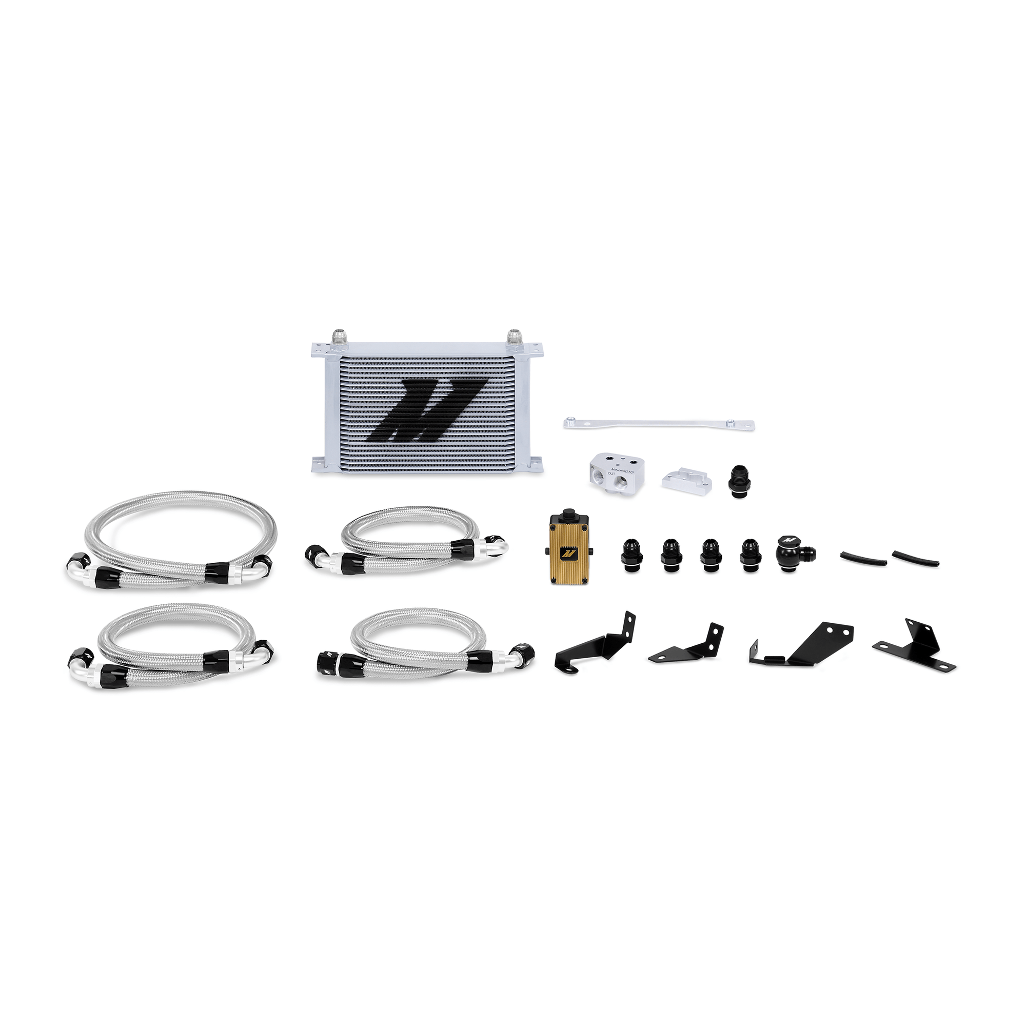 Image of Mishimoto Olie Koeler kit met Thermostaat Aluminium Pontiac GTO
