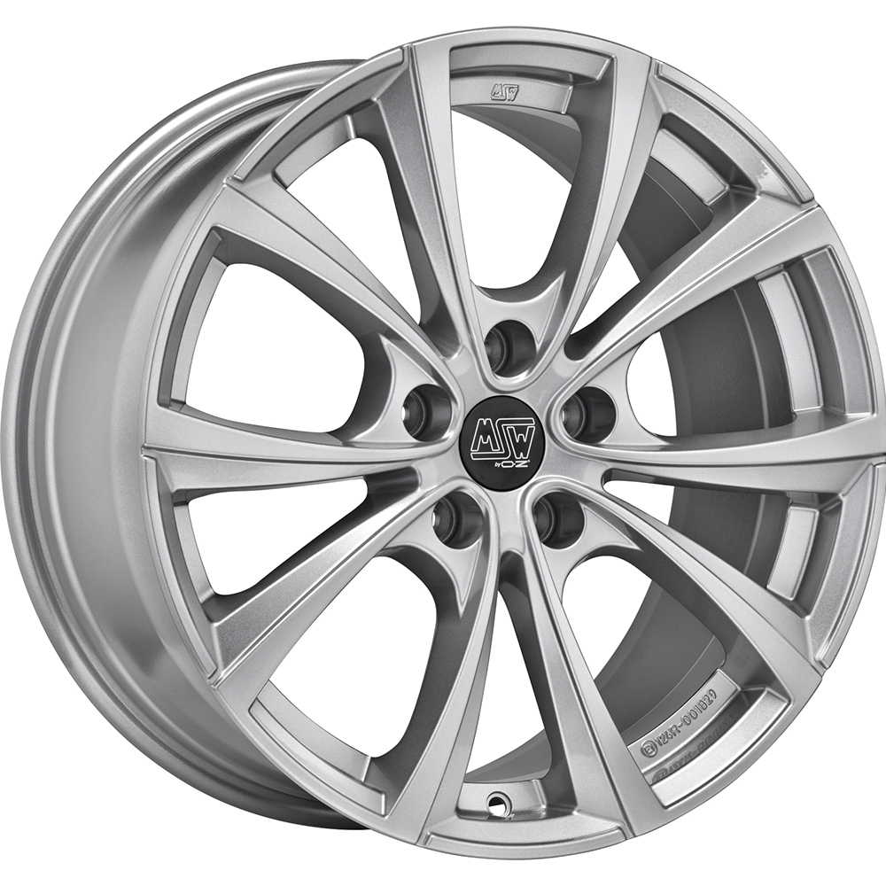 Image of MSW MSW 27 T Velgen 19 Inch 9.5J ET45 5x114.3 Full Silver
