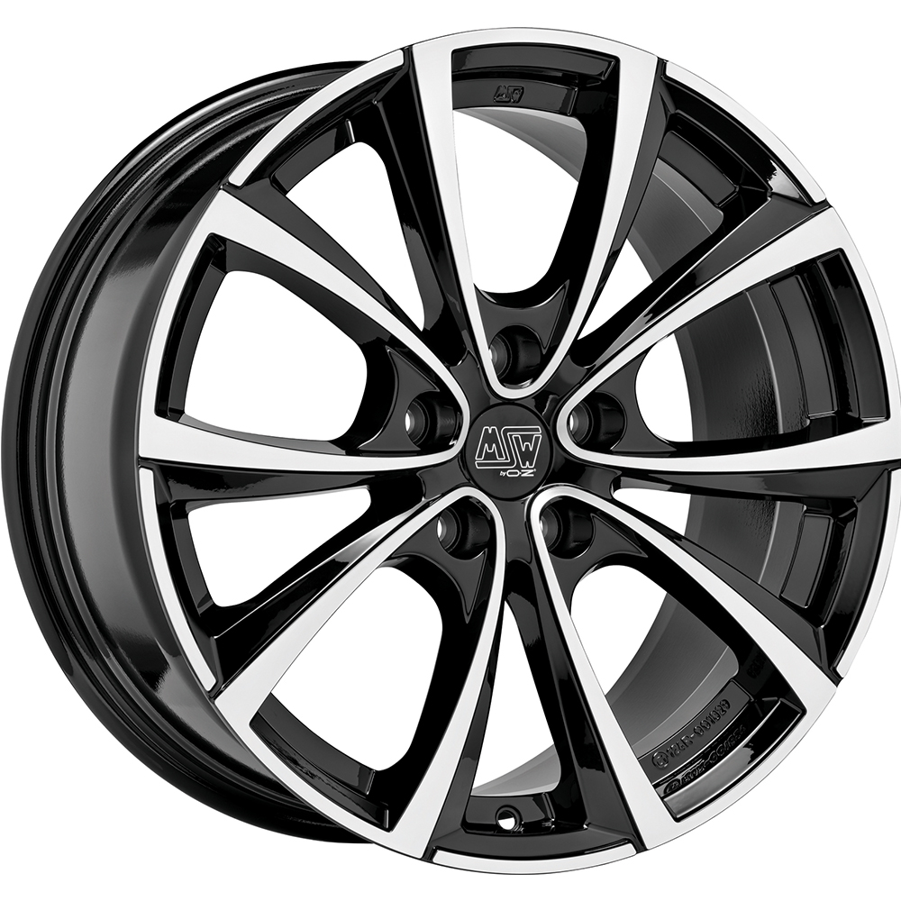 Image of MSW MSW 27 T Velgen 19 Inch 9.5J ET45 5x114.3 Gloss Black Machined