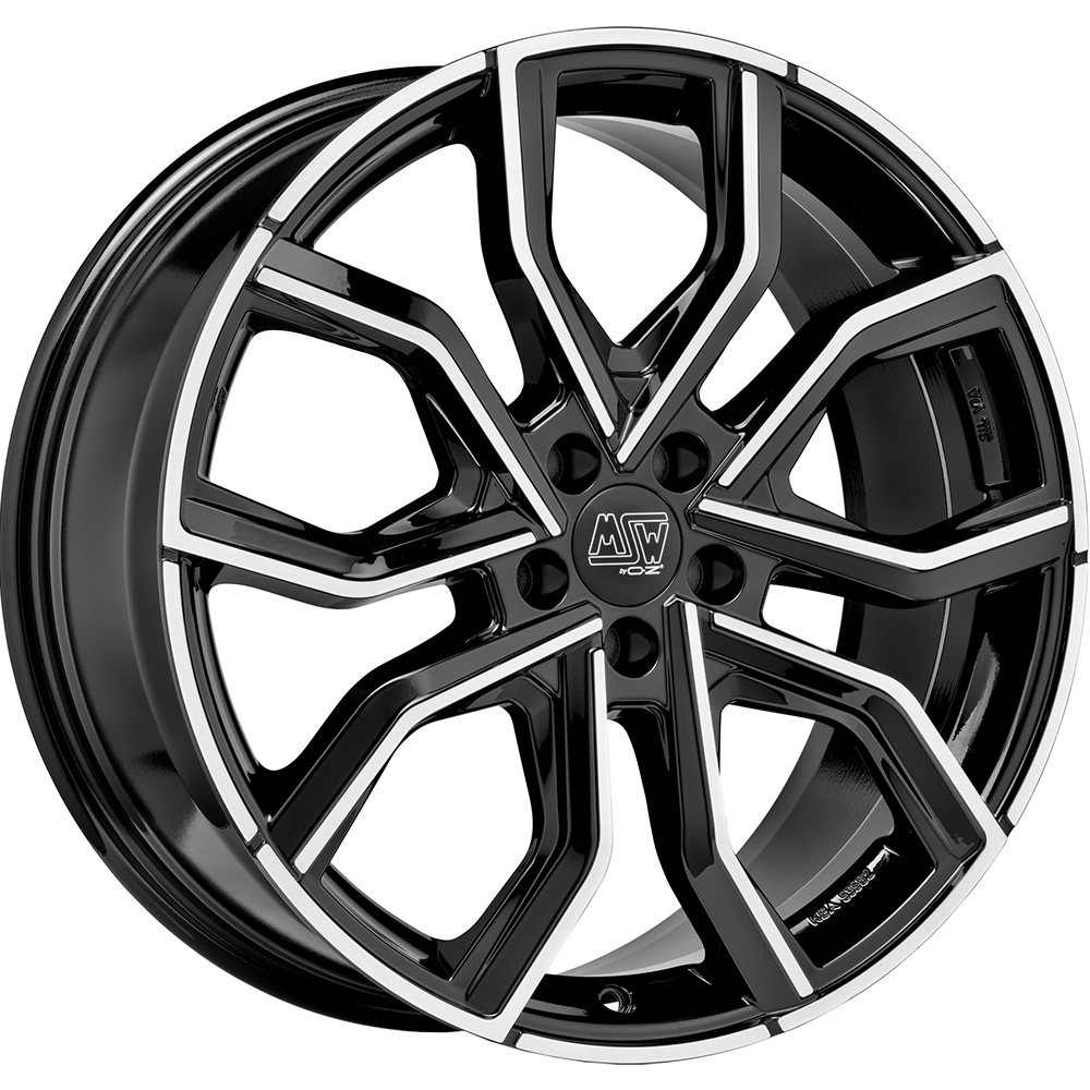 Image of MSW MSW 41 Velgen 20 Inch 8.5J ET45 5x112 Gloss Black Machined