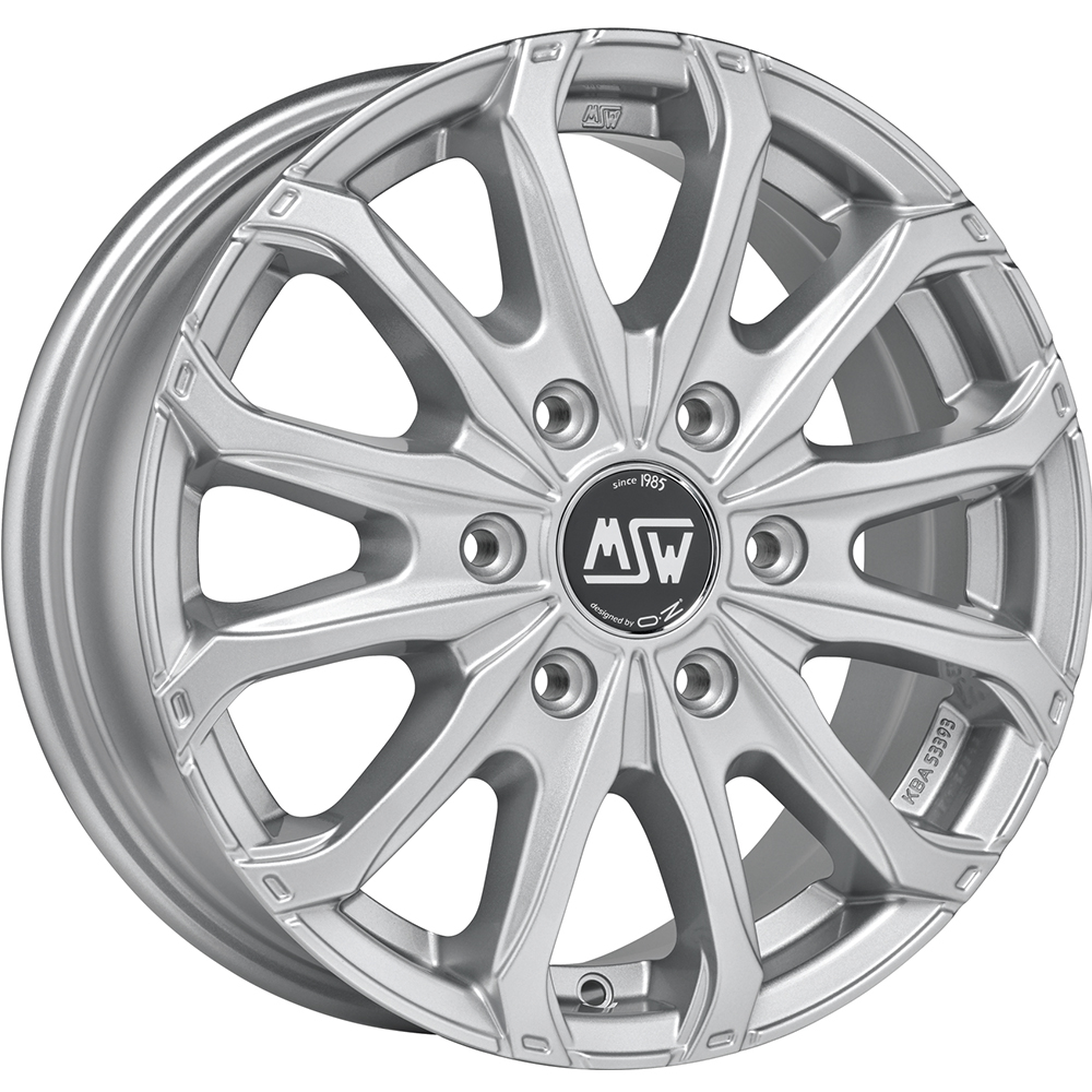 Image of MSW MSW 48 Van 6L Velgen 16 Inch 6.5J ET68 6x125 Full Silver