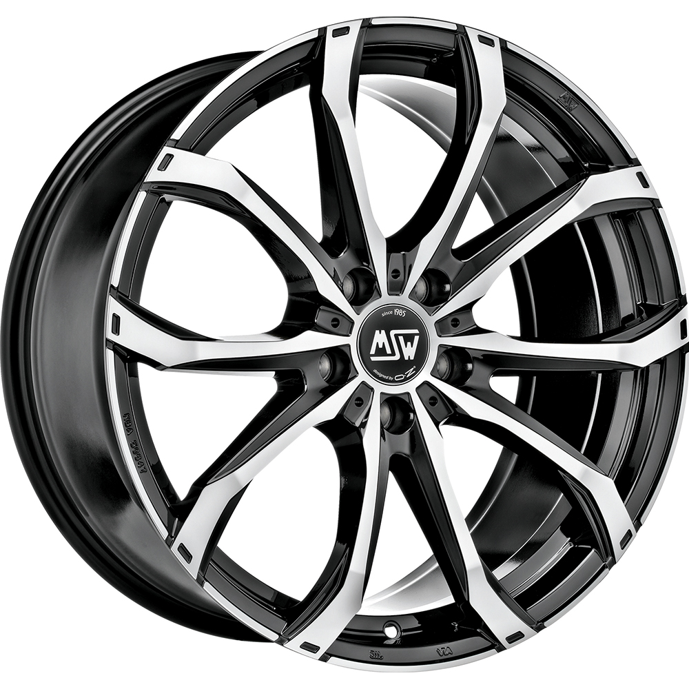 Image of MSW MSW 48 Velgen 17 Inch 7.5J ET50 5x120 Gloss Black Machined