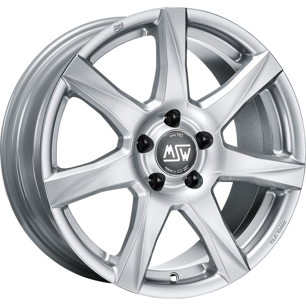 Image of MSW MSW 77 Velgen 15 Inch 6J ET45 5x100 Full Silver